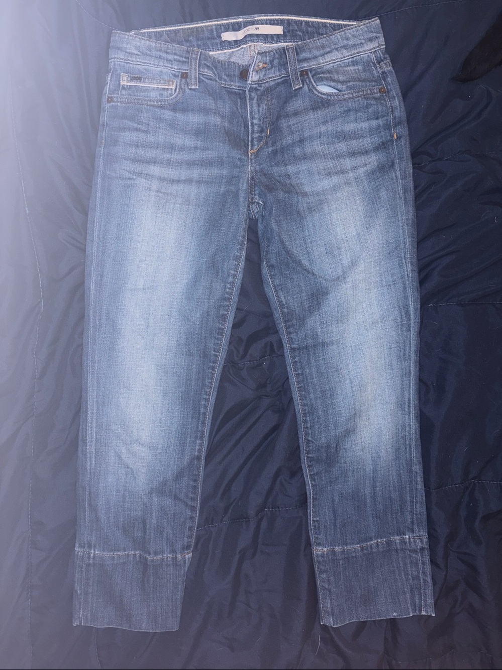 Joe's Jeans Women’s Classic Dark Blue Straight Capri Jeans